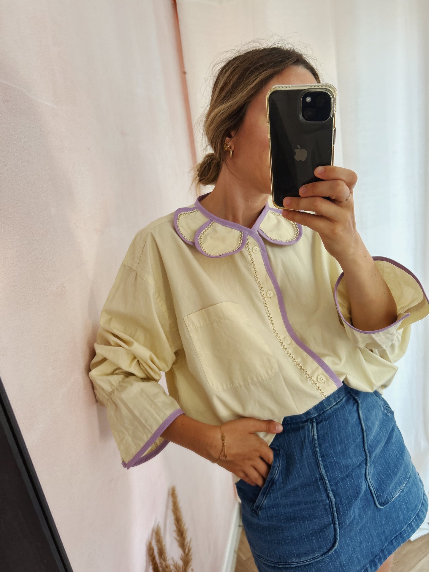 Chemise Marguerite Lila butter