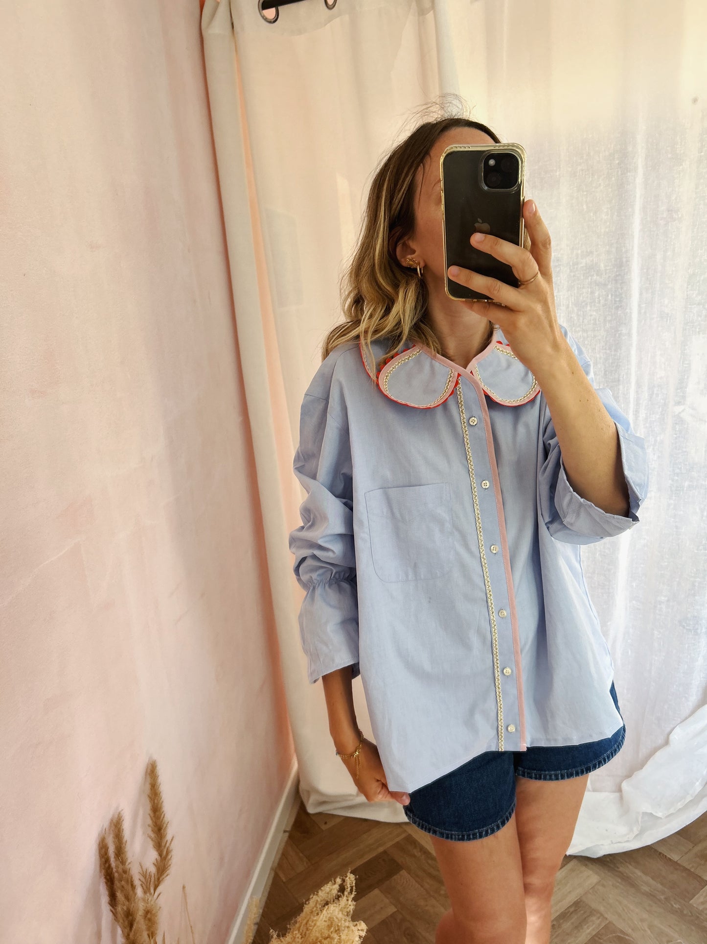 Chemise Marguerite ciel java