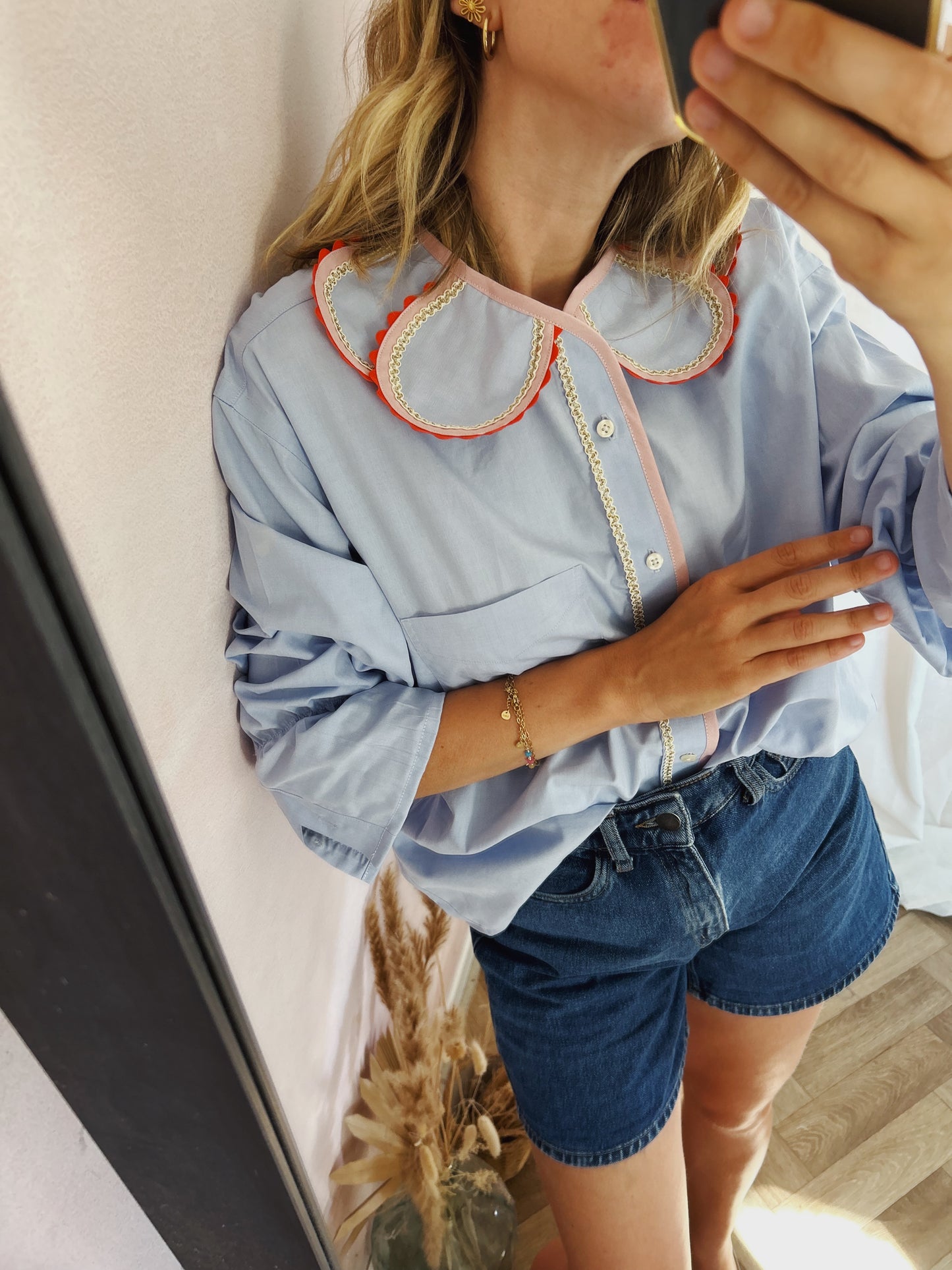 Chemise Marguerite ciel java