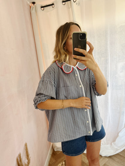Chemise Marguerite red boat