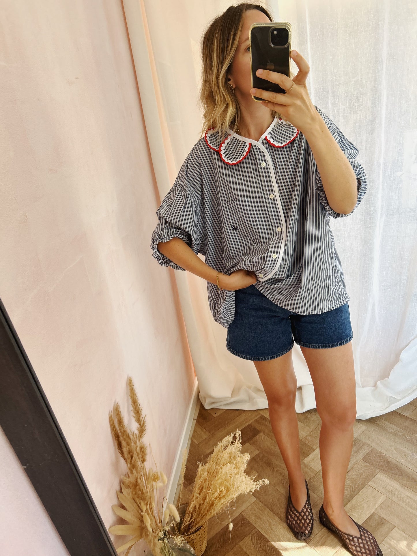 Chemise Marguerite red boat