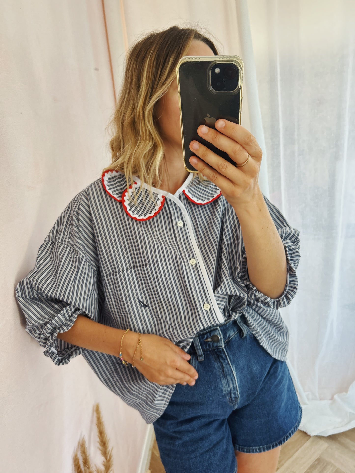 Chemise Marguerite red boat