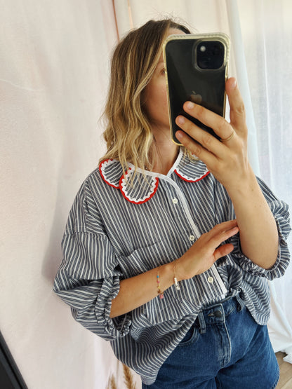 Chemise Marguerite red boat