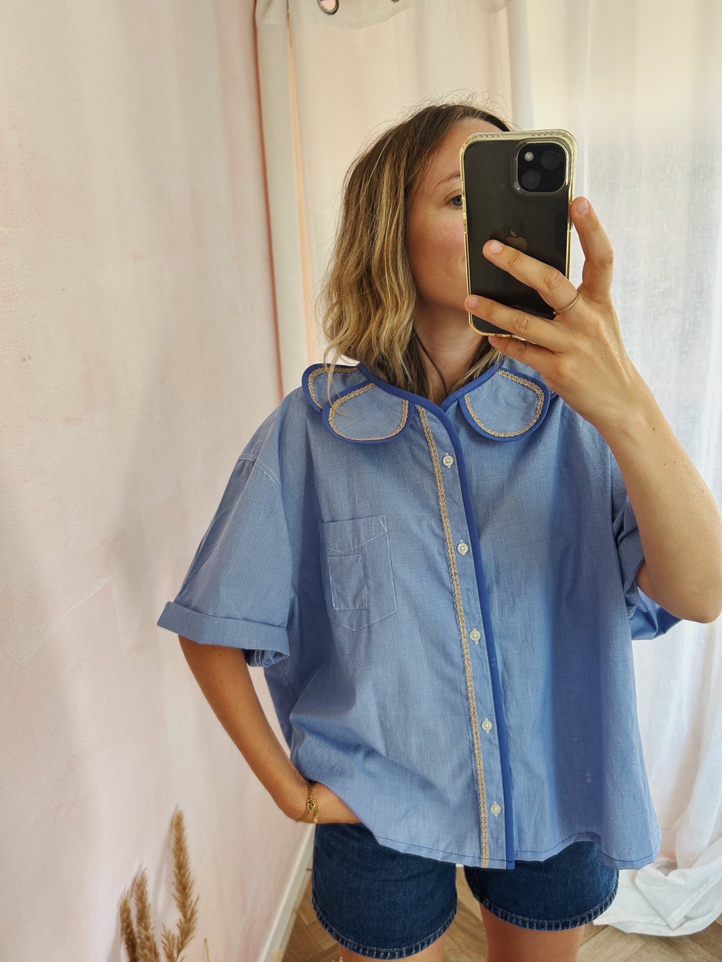 Chemise Marguerite blue moon