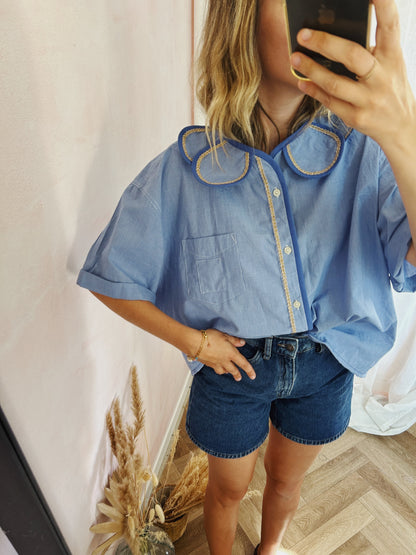 Chemise Marguerite blue moon