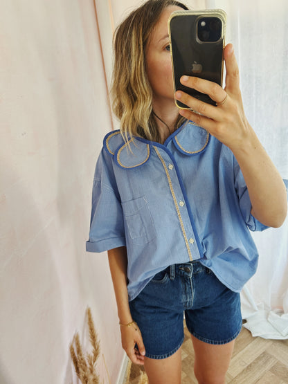 Chemise Marguerite blue moon