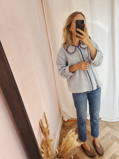 Chemise Marguerite ocean java