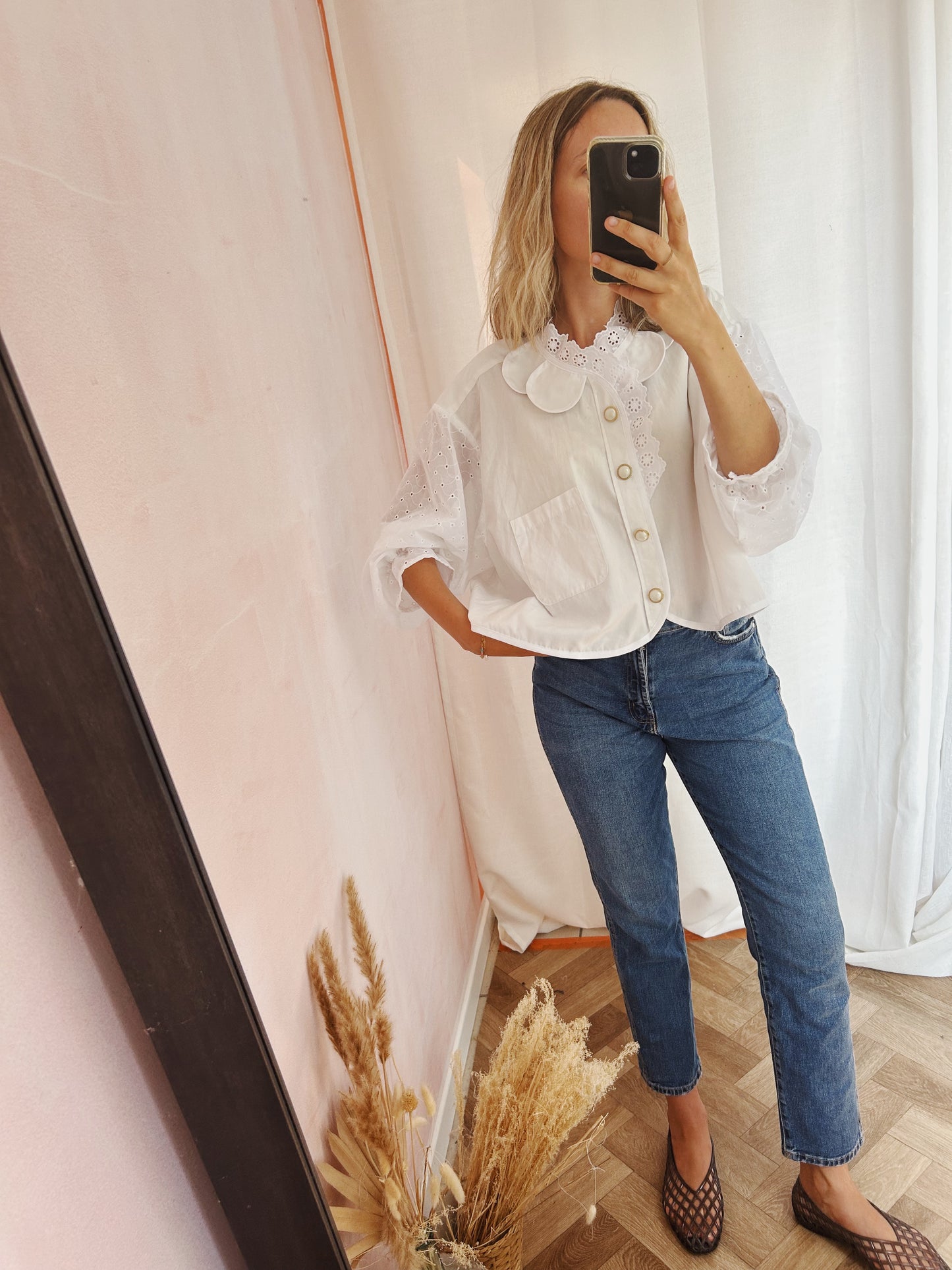 Blouse Marguerite celeste