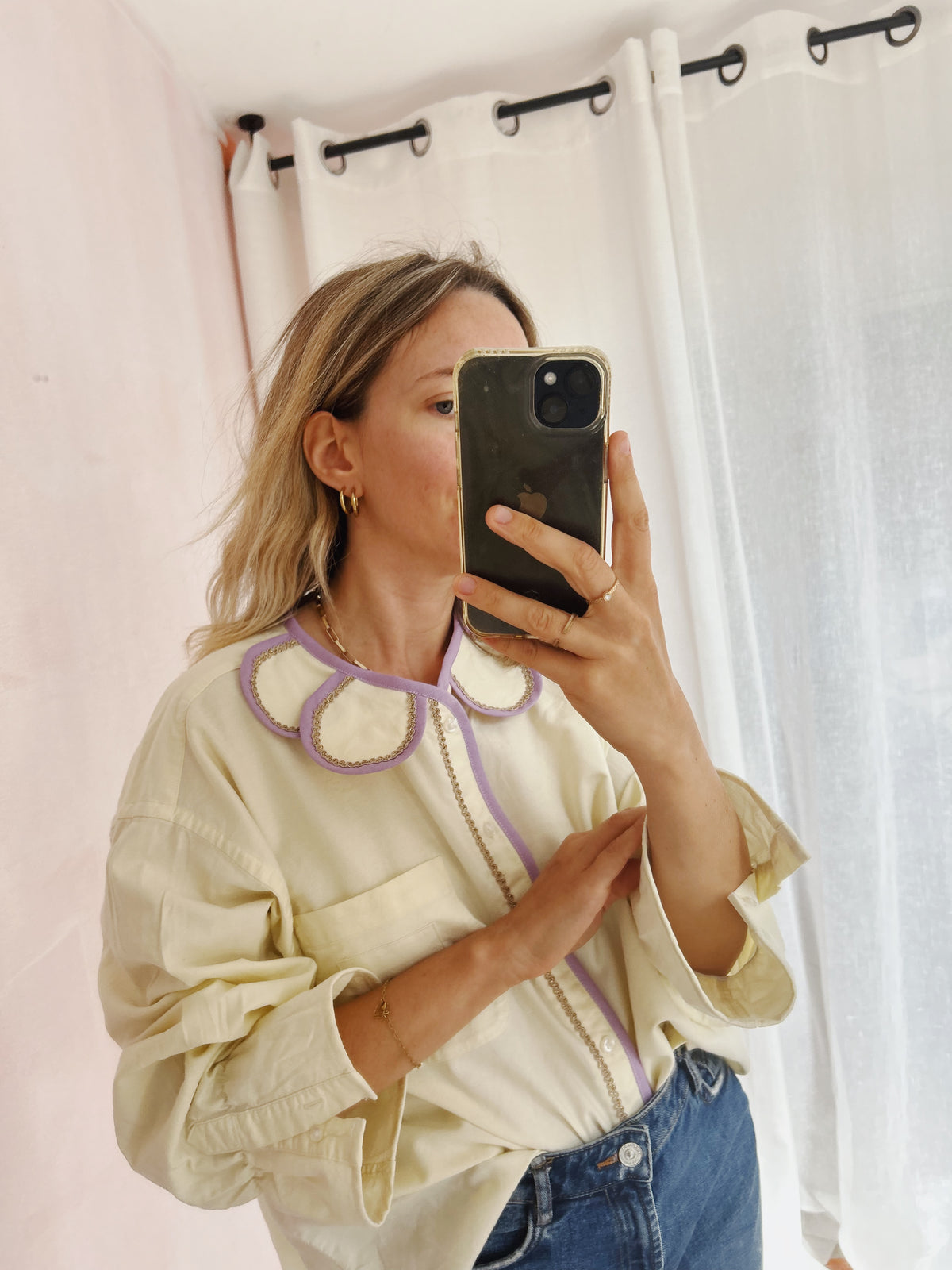 Chemise Marguerite riviera lila citrus