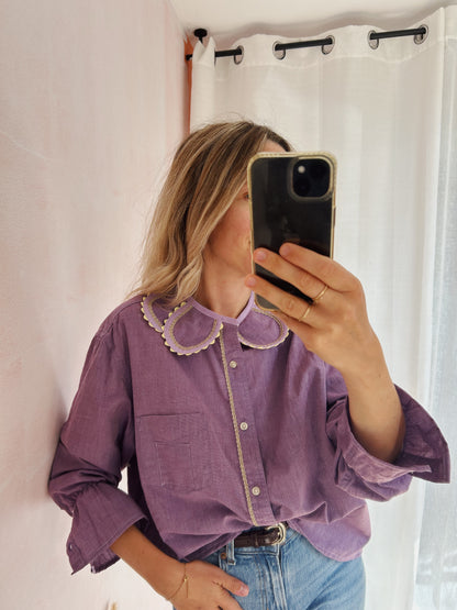 Chemise Marguerite chantilly