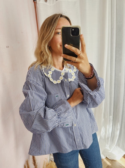 Chemise Maximarguerite stripes blue