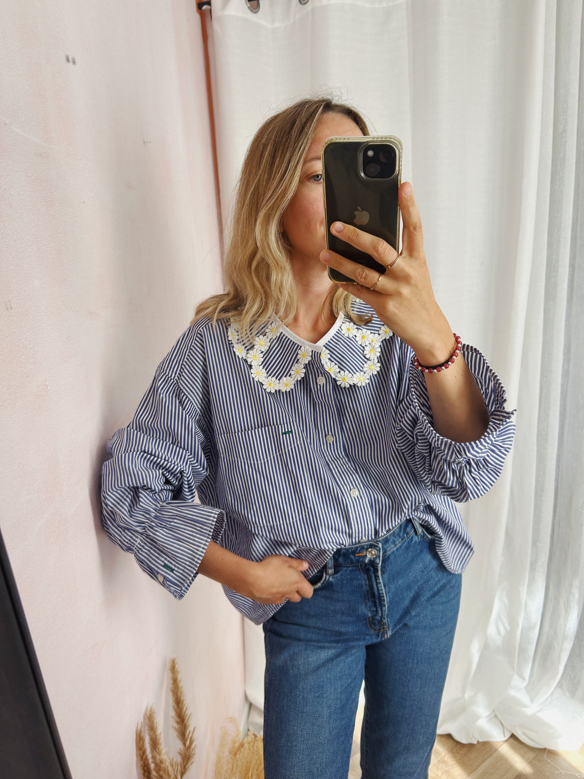 Chemise Maximarguerite stripes blue