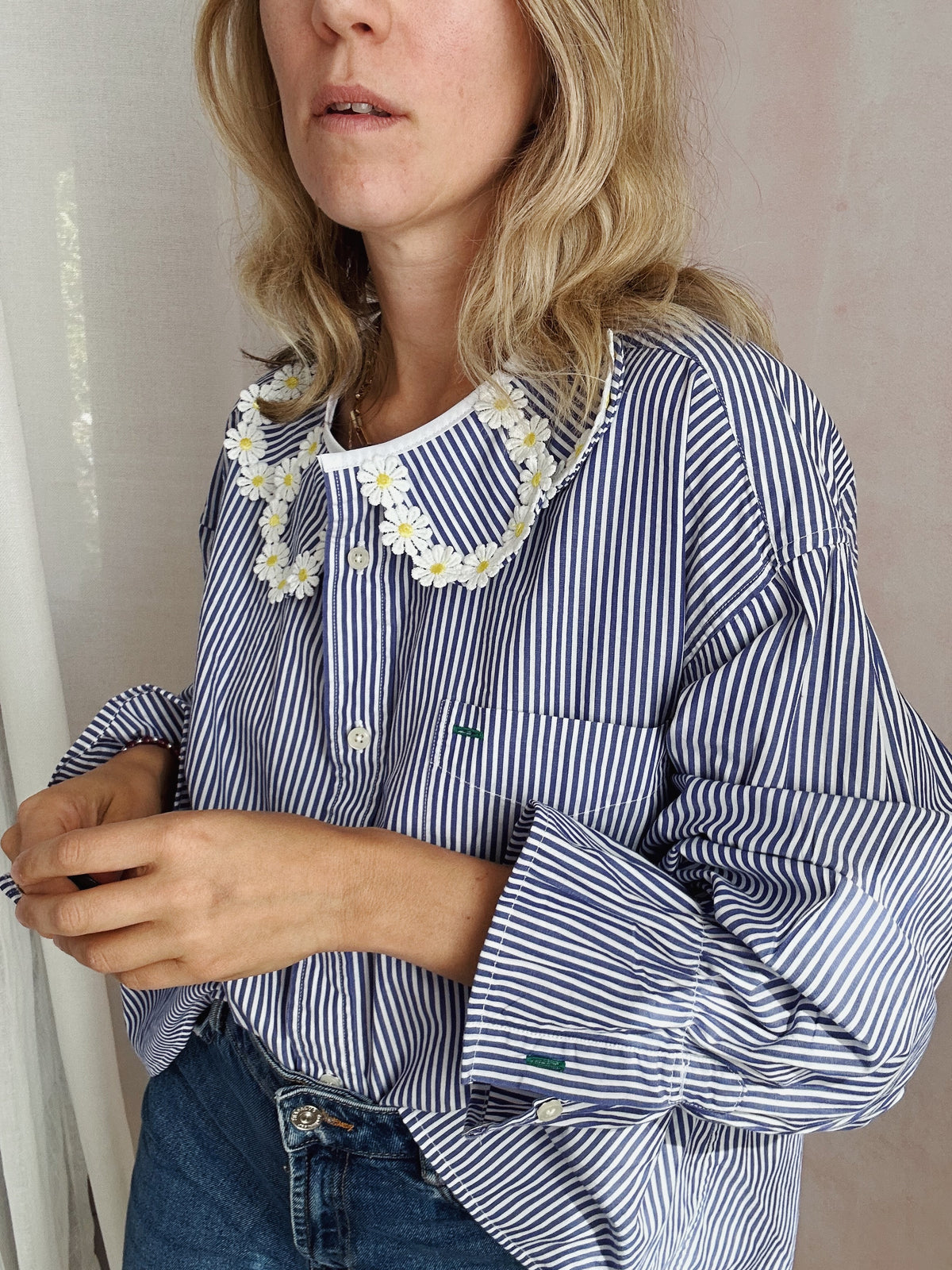 Chemise Maximarguerite stripes blue