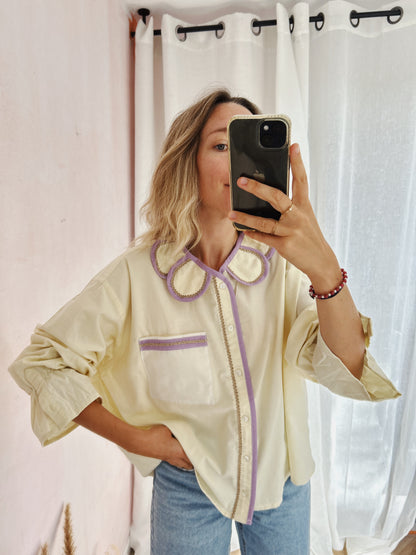 Chemise Marguerite pocket citrus