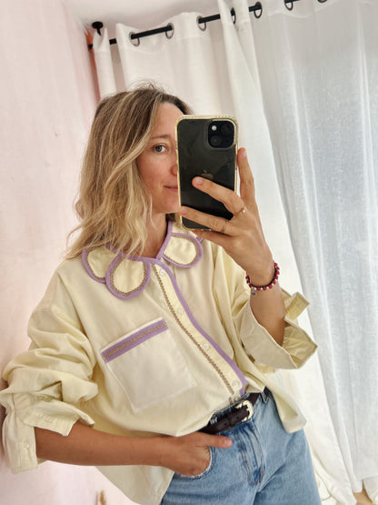 Chemise Marguerite pocket citrus