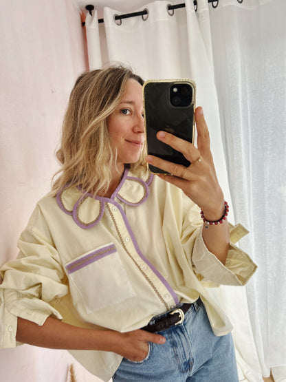 Chemise Marguerite pocket citrus
