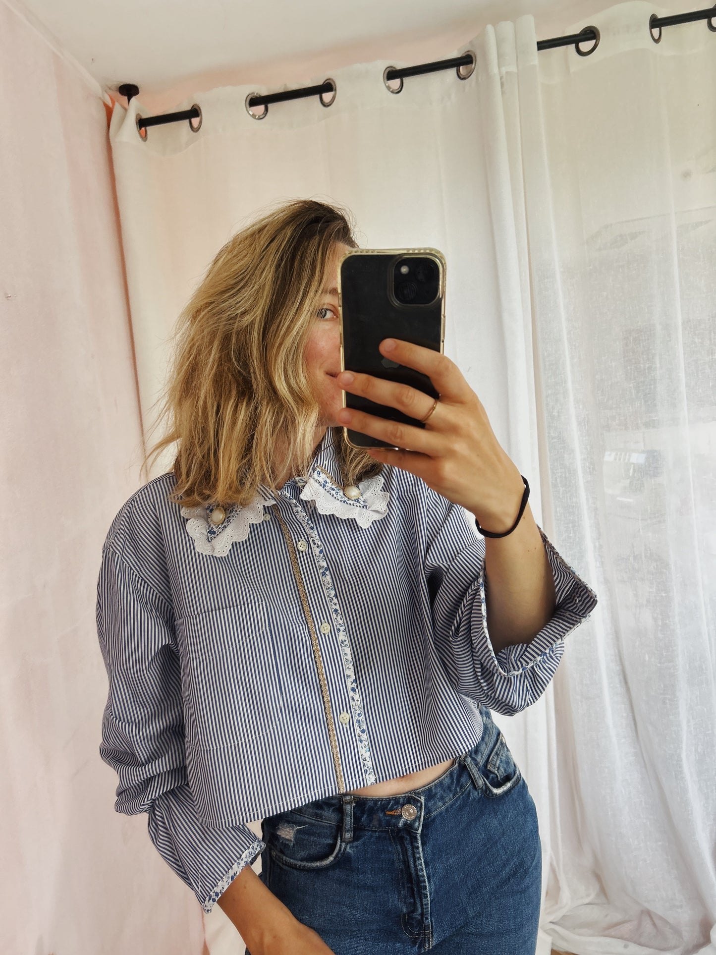 Chemise Thao crop