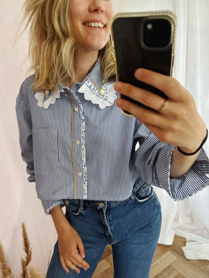 Chemise Thao crop
