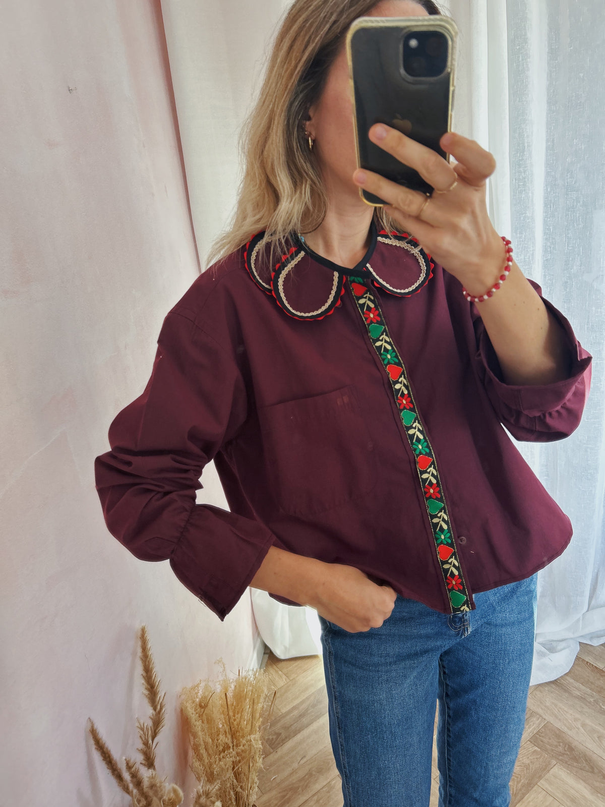 Chemise Marguerite gipsy vigne