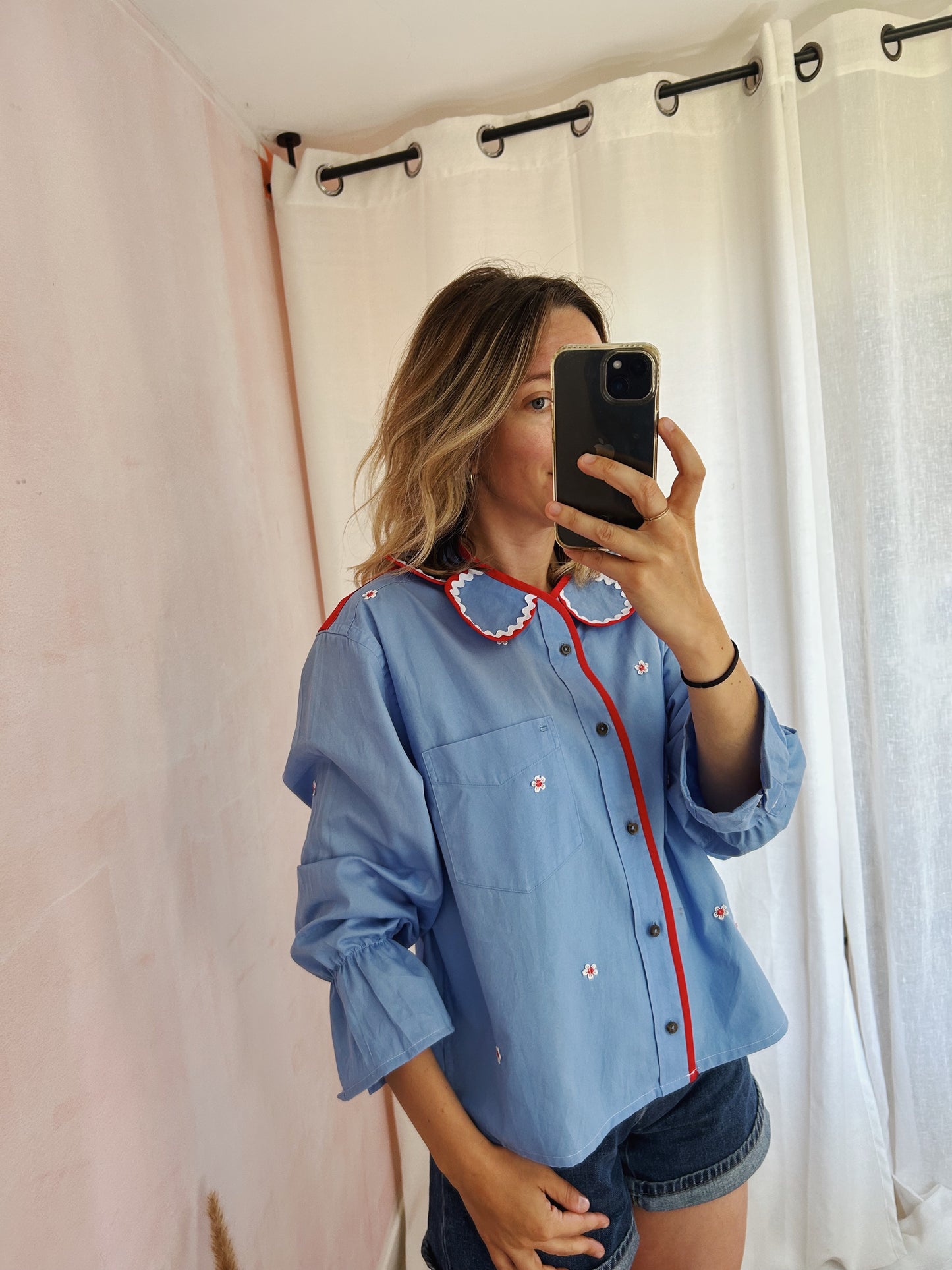 Chemise Marguerite Aqua