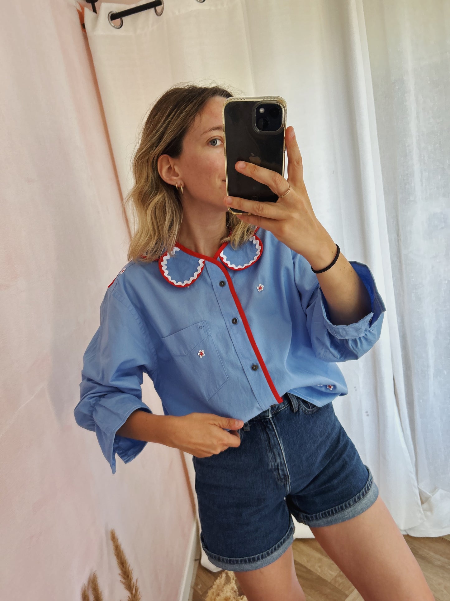 Chemise Marguerite Aqua