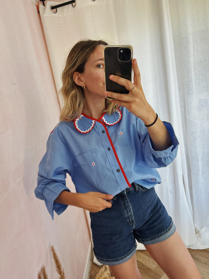 Chemise Marguerite Aqua