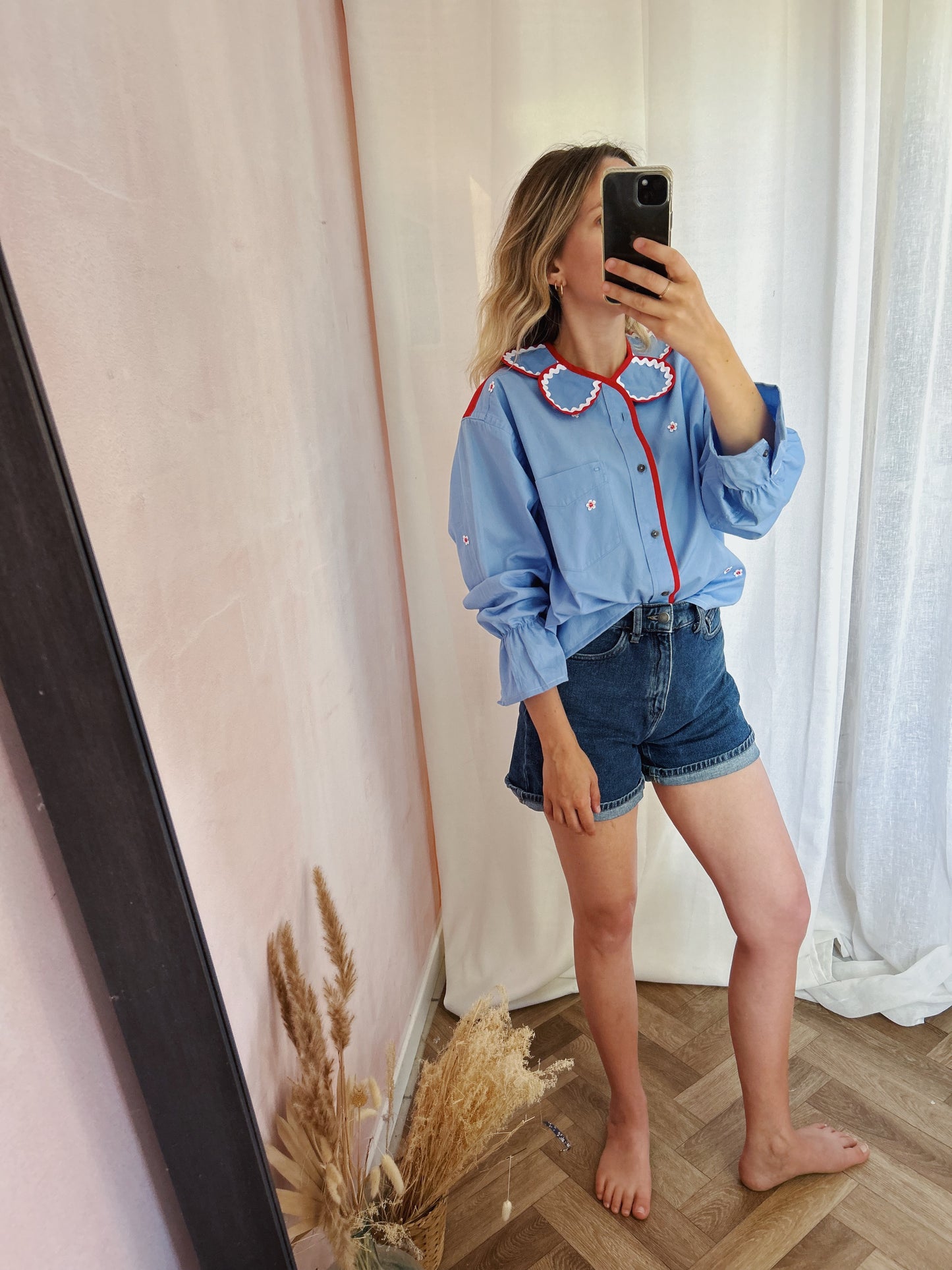 Chemise Marguerite Aqua